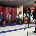 Celestino Mesa grabando el evento